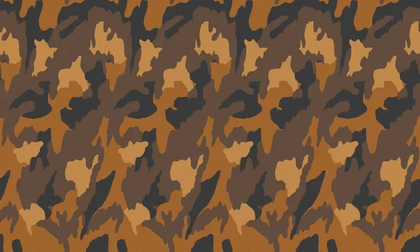 Textur Militär Kamouflage Upprepar Sömlösa Vektormönster För Tyg Bakgrund Tapeter — Stock vektor