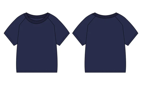 Рубашка Целом Техническая Мода Плоский Рисунок Искушает Векторная Иллюстрация — стоковый вектор