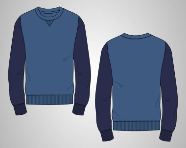 template of design for sweatshirt, vector illustration