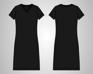 template of design for dress, vector illustration