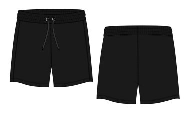 template of design for shorts, vector illustration