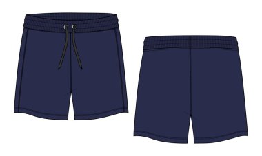 template of design for shorts, vector illustration