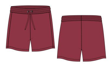 template of design for shorts, vector illustration
