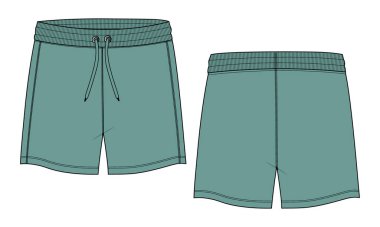 template of design for shorts, vector illustration