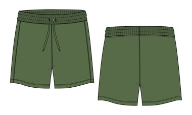 template of design for shorts, vector illustration