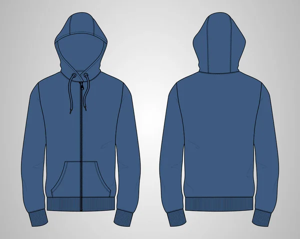 Template Design Hoodie Vector Illustration — Image vectorielle