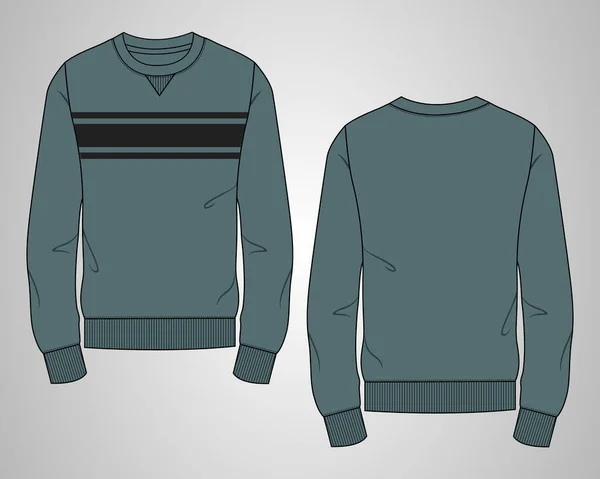 Template Design Sweatshirt Vector Illustration — Stock vektor