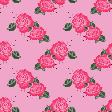 template of design for flowers, vector illustration