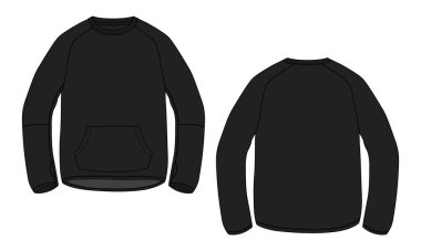template of design for sweatshirt, vector illustration
