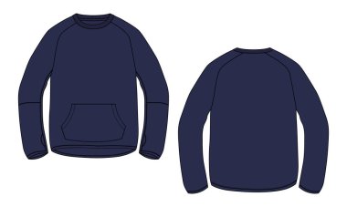 template of design for sweatshirt, vector illustration