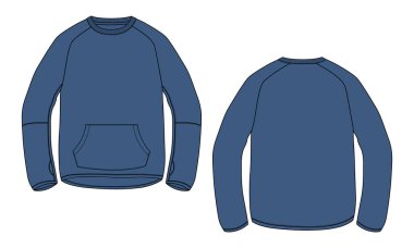 template of design for sweatshirt, vector illustration