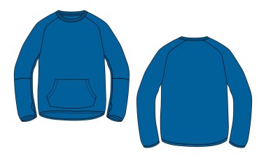 template of design for sweatshirt, vector illustration