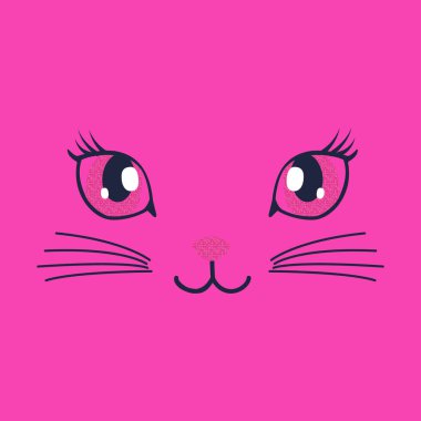 şirin yüz ifadesi, vektör illüstrasyonu