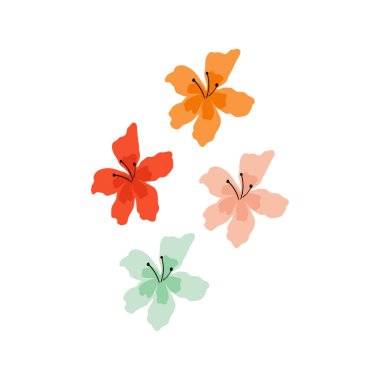 Çiçek arkaplanının vektör çizimi