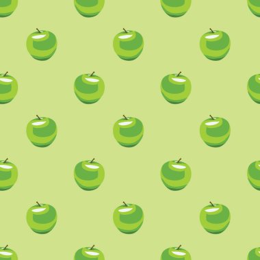 elma ile Seamless modeli. vektör çizim