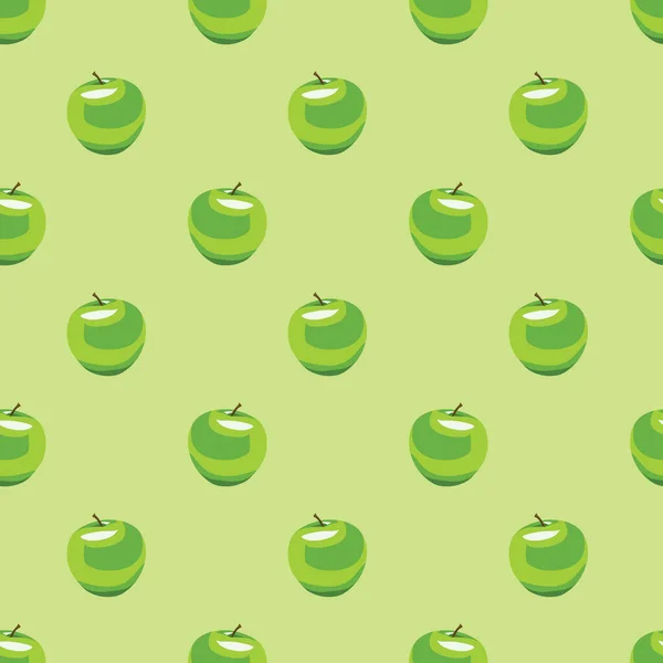 りんごとのシームレスなパターン ベクトル イラスト — ストックベクタ