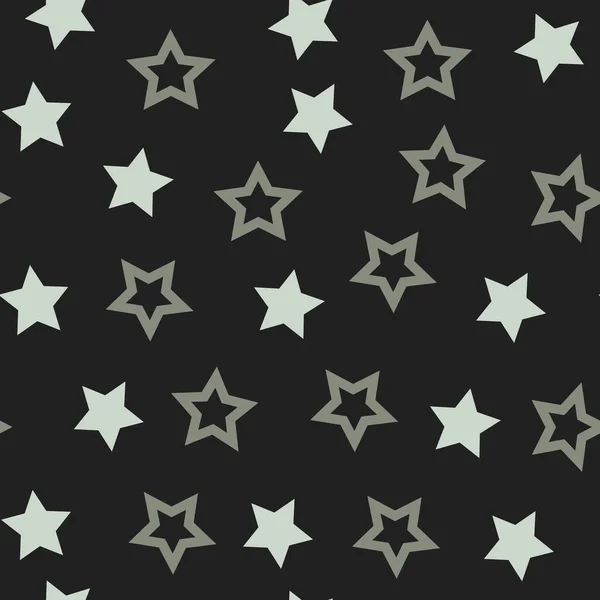 Patrón Sin Costuras Con Estrellas Ilustración Vectorial — Vector de stock