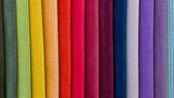 Colorful Background Stack Colorful Fabric Full Frame Shot Muti Colored Stock Image