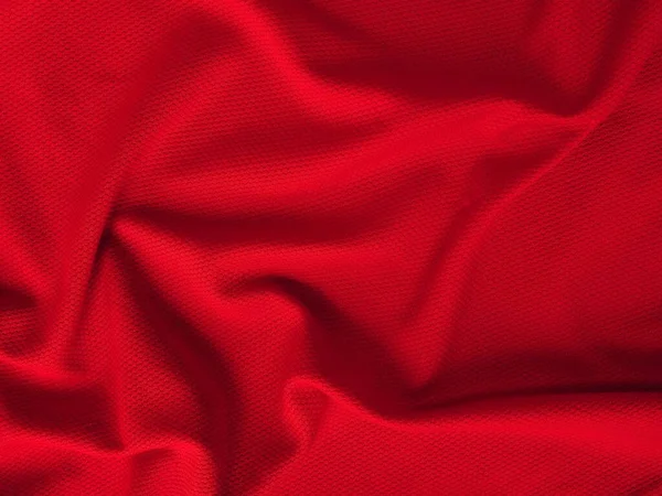 Bentuknya Dari Kain Merah Tekstur Kain Kapas Alami Wol Sutra — Stok Foto