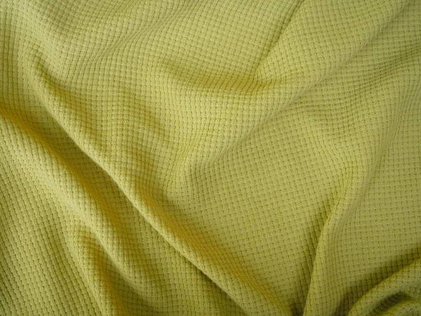 Tekstura Tkanin Naturalnej Bawełny Wełny Jedwabiu Lub Lnu Zielone Tło — Zdjęcie stockowe