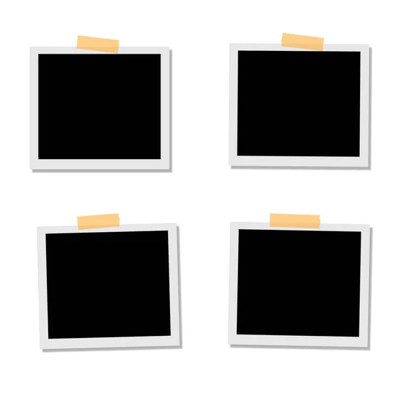 Retro Frame Vecor Illustration Mit Hintergrund — Stockvektor