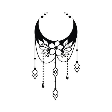 Hilal ay çiçeği, ay süsleme elementi.