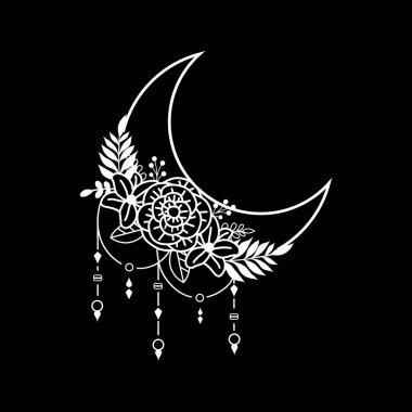 Hilal ay çiçeği, ay süsleme elementi.