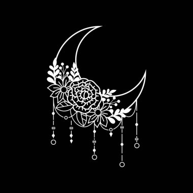 Hilal ay çiçeği, ay süsleme elementi.