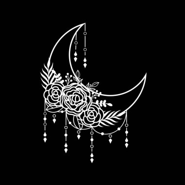 Hilal ay çiçeği, ay süsleme elementi.