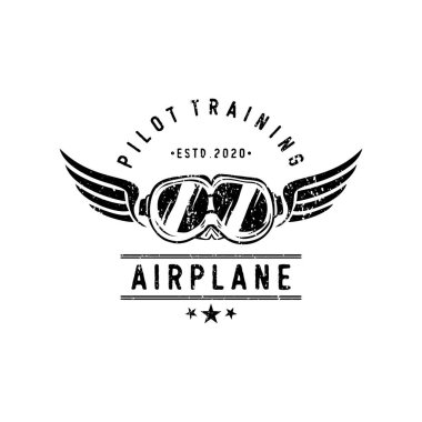 Klasik uçak logosu tasarımı