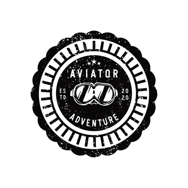Vintage Aircraf Logo Design — Stockový vektor
