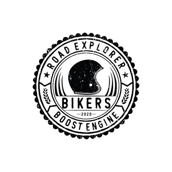 Vintage Motocykly Klubové Odznaky — Stockový vektor