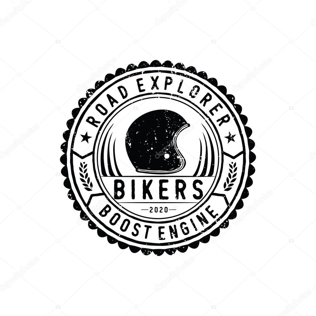 Vintage motorcycles club badges