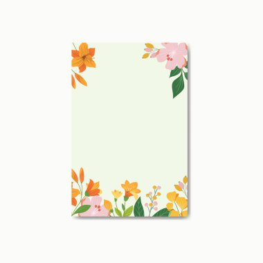 Güzel çiçek arkaplan şablonu