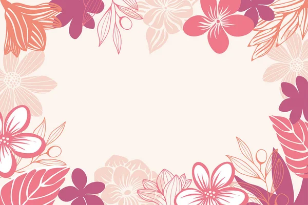 Düz dizaynlı renkli çiçek arkaplanı