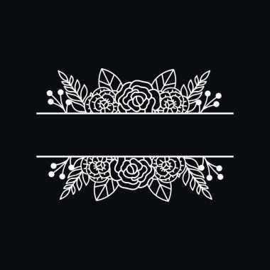 Çiçek kesme dosyası, boşlukta boşluk var