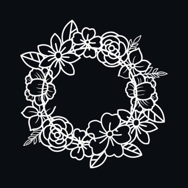 Çiçek kesme dosyası, boşlukta boşluk var