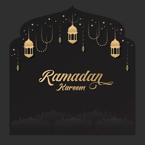 Ramadhan Kareem Arkaplan Tasarımı — Stok Vektör