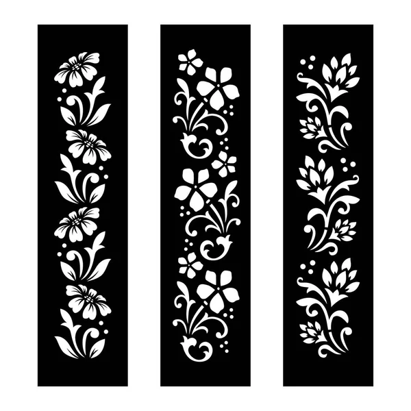 Geçici dövme dizaynlı siyah beyaz çiçek kesim dosyası