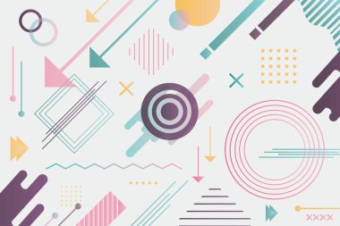 Soyut geometrik geleceksel arkaplan tasarımı