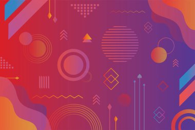 Soyut geometrik geleceksel arkaplan tasarımı