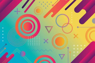 Soyut geometrik geleceksel arkaplan tasarımı