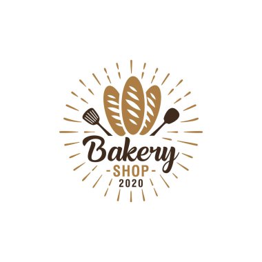 Vintage ekmek etiketleri, rozetler ve tasarım öğeleri