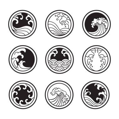 Japon tarzında bir dalga.