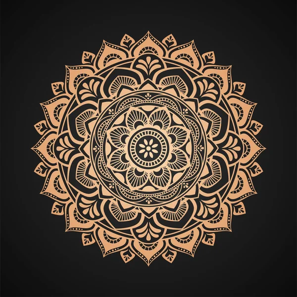 Mandala Design Fond Luxe — Image vectorielle