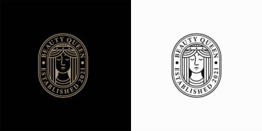 Klasik Güzellik Yüzü Sanat Logosu Tasarımı