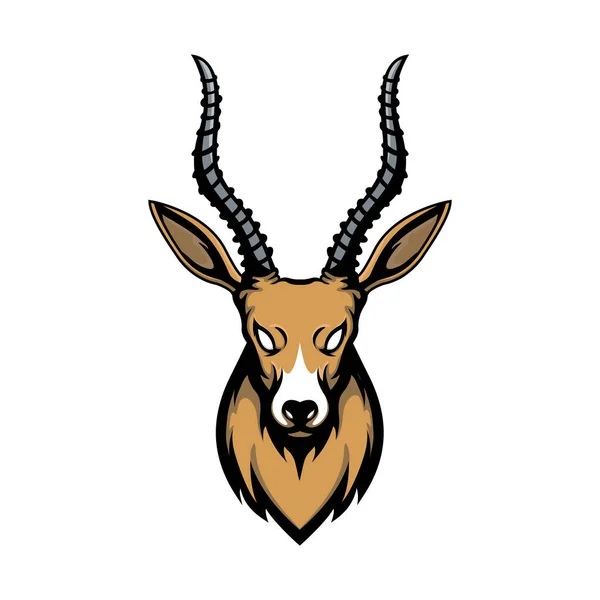 Antelope Head Vector Design — 스톡 벡터