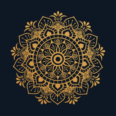 Vektör lüks mandala arkaplanı