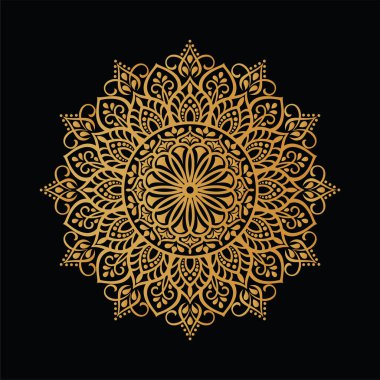 Vektör lüks mandala arkaplanı