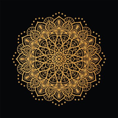 Vektör lüks mandala arkaplanı